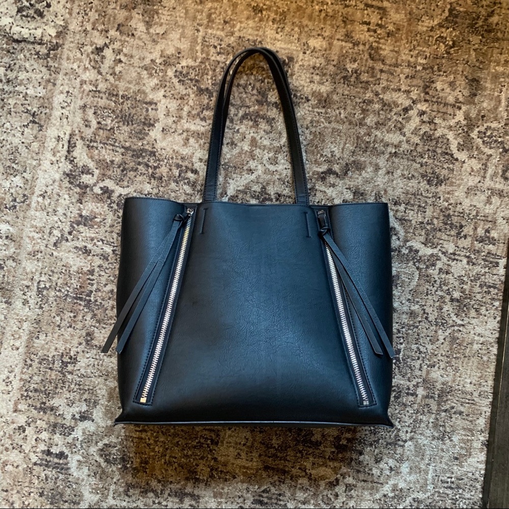 Black Moto Tote